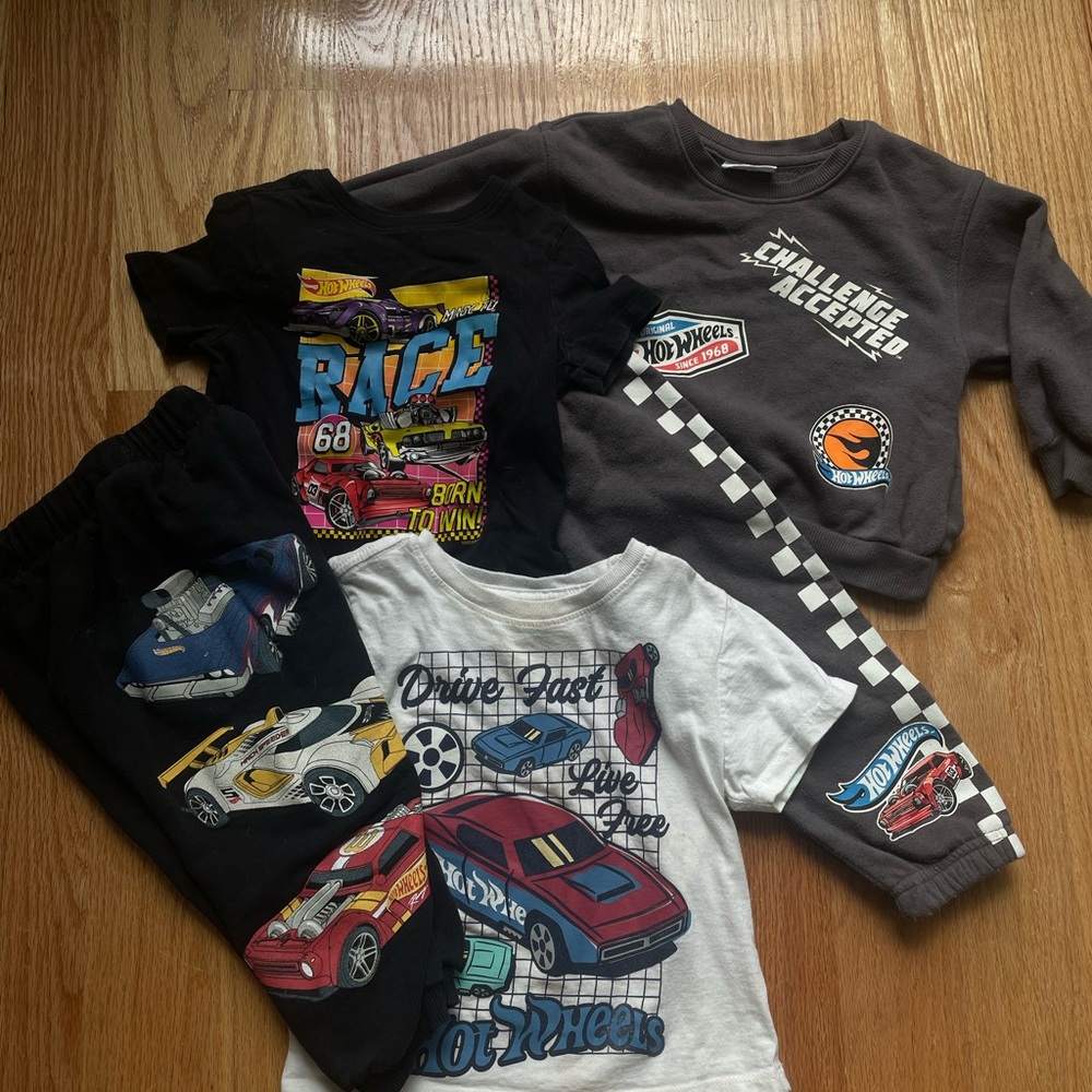 TODDLER BOYS HOT WHEELS BUNDLE - ZARA & MORE 2-3T